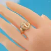 Cluster Rings Women's Religious Handicrafts Virgin Mary Ring Creative Personalized Versatile Tail