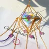 Decorazioni da giardino Crystal Wind Chime Diamond Diamond Prism sospeso Rainbow Chaser Lighting Tende per finestre a ciondolo Casa Decorazioni da giardino Catcher Dream Catcher