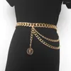 Belts Punk Street Simple Belt Waist Chain Men Women Hip Hop Pants Keychain Jewelry