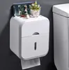 2.Toilet tissue box toilet punching free paper roll holder roll paper box toilet toilet suction draw Bath Hardware wall mounted