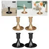 Candle Holders 2x Pillar Candlestick Holder Iron For Fireplace Festivals Dining Room