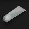 Storage Bottles 100Pcs 50Ml Frosted Clear Plastic Soft Tubes Empty Cosmetic Cream Emulsion Lotion Packaging Containers