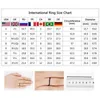 Bandringar Delysia King Womens Fashion Shining Crystal Ring Enkelt och elegant engagemangsbröllopsmycken Q240427