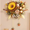 Decorative Flowers Building Blocks Wall Hanging Sunflower Artificial Flower Living Room Decorated Girlfriend Birthday Gift Assembled Toys