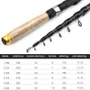 1.8m 2.1m 2.4m 2.7m 3.0m 3.6m Carbon Fiber fishing rod Super short pocket Portable Spinning pole telescopic fishing rod 240425