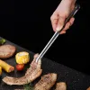 Utensils Stainless Steel Kitchen Food Tongs Portable Barbecue Steak Salad Clamp Serving Buffet Clip Cooking BBQ Tweezer Gadgets for Home