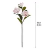 Fiori decorativi 1pc Fino fiore di simulazione magnolia pianta con foglie di oversize artificiale grande decorazione per la casa 3 teste sentenza schiumosa