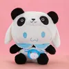 Nouveau panda lomi transformé oreiller de poupée mignon meile et guigou grand jouet en peluche de poupée