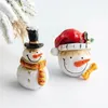 Décorations de jardin Micro paysage de Noël Tree Fairy Window Decor Miniature Snowman Figurines Santa Claus Resin Ornement