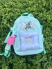 Schooltassen 2024 Star Bone Decoration Monster Hanger Y2K Esthetisch Sweet Girl Backpack Preppy Mint Green met hoge capaciteit