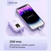 Cell Phone Power Banks Magnetic wireless 50000mah power pack with 22.5W ultra fast charging built-in display cable external battery J240428