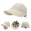 Bérets 2024 Été largeur bord de soleil Sunhat Femmes Sun Chapeaux Soleil Réglable A réglable Place Bucket Baquet UV Protection Visors Fisherman Korean