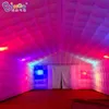 Фабрика прямой гигантской квадратной выставки палатка надувные светильники Марки белая палатка для вечеринок