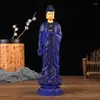 Decoratieve beeldjes Boeddha -standbeeld van Amitabha Tibetaans waterglas Standing Shakyamuni Huishoudelijke aanbiedingen Factory Batch