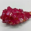 68 gram natuurlijke kwarts Kristalcluster Rose Red Angel Aura Cluster Specimen Haling Cured voor Decoratie3797478