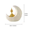 Dekorative Figuren Keramik Weihrauchhalter Ornament Mondbrenner Indoor Dekoration Middle East Ramadan Desk Home Decor Geschenk