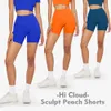 Shinbene 6 HI Cloud Sculpt Peach Hidden Butt Scrunch workout Gym Shorts Plain High Taille Yoga Fitness 240425