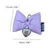 Keychains Bow Phone Lanyard Bowknot Heart Pendant Wrist Strap Detachable Chain Keyring Portable Accessory For Women