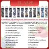 Europa Original Uzy Crystal Pro Max 10000 Puff 10000 Disponível E Cigarros 1.2OHM Bobina de malha 16ml Bateria de bateria recarregável Puff 10K RBG Light Vaper 10K