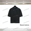 Xinxinbuy Men Designer Tee T Shirt 2024 Włoch Mesh Tabilka