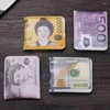 Cüzdan Cüzdan Erkekler Kısa Tuval Yabancı Dolar Dolar Notlar Desen Para Klip Sıfır Cüzdan Kart Nakit Para Para Tutucu Çanta