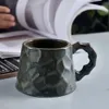 Muggar retro stil keramisk kaffemugg original handgjorda muggar porslin koppar kreativ unik gåva för vänner grossist 350 ml j240428