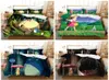 침구 세트 3D 프린트 침대 라인 이불 커버 Totoro 만화 세트 싱글 더블 풀 사이즈 어린이 성인 일본 침대 클러스 베개 233888807