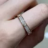 925 argent sterling en argent complet Moisanite Diamond Rings 18k blanc rose rose plaqué bijoux de bague Moissanite pour hommes femmes beaux cadeaux