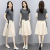 Work Dresses Spring/Summer Heavenly Girl Set 2024 Korean Fashion And Western Style Age Reducing Top Loose Skirt Two Piece