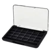 Makeup Brushes Sleek Clear Cosmetic Storage Organizer With Brush Holder Compact Size Black