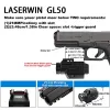 Lumières 1000 lumens compact Pistol Laser Sight and LED Light combo, strobe arme lumière et laser vert pour pistolet avec chargement magnétique