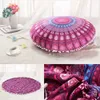 Coussin / décoratif Colorful Mandala Floor S ottoman Round Bohemian Meditation Cushion Pouf 52