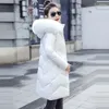 Women's Jackets Autumn Women Coat Hooded Winter Parkas Jacket Fur Collar Outerwear Female Down Cotton Wadded Warm Thick Long 2024