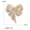 Broches Beautberry Sparkling Rhinestone Bow for Women Unisex Office Party Pins Casual Accessories Gifts
