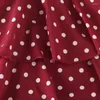 Девушка платья детским точками многослойное платье Cami для девочек лето 2024 детские передние пуговицы повседневная красная торт детская одежда vestidos