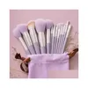 Makeup Brushes Makeup Brushes 13st Soft Fluffy Set for Cosmetics Foundation B Powder Eyeshadow Kabuki Blending Brush Beauty Tool Drop DHMJS