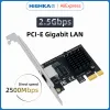 CARDS RTL8125BG INTEL1225 RTL8111 Gigabit Ethernet PCI Express Network Card 10/100/2500Mbps 1Gbps/2,5 Gbps RJ45 LAN PCIe Adapter för PC
