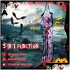 Party Decoration Halloween Animatronic suspendu animé Talking effrayant Clown avec chaîne Red Eyes Sound Touch Activé Electric Horro Dhtci