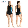 Sucws de maillot de bain pour femmes 2 mm en néoprène à saut en combinaison de maillot de bain sans manches