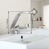 Robinets de lavabo de salle de bain Torayvino Basin Robinet Pont de pont Bright Chrome Washing Bilker Water Taps Single Handle