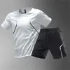 Summer Fashion Mens Abito sport da tennis traspirante abito sportivo all'aperto casual maglietta da donna da donna set di abbigliamento da corsa sciolto 240419