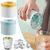 Outils Silicone Ice Cube Moule Round Ice Bucket Summer Homemade DIY Refrigérateur Freeze Ice Maker Creative Ice Cube Moule de moule outils