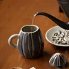 Canecas Creative Cartoon Creative Creca de Cerâmica em forma de sementes de girassol à mão Com tampa avançada de chá de chá de café fofo avançado xícaras de leite