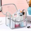 Bolsas de cosméticos Bolsa de lavagem de caixa de zíper higiene pessoal PVC Makeup transparente à prova d'água