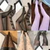 Socks Hosiery Designer Tights Stockings Womens Leggings Luxury Fl Letters Stretch Net Stocking Ladies Y Black Pantyhose For Party Drop Otxzo