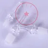 Tipas de vidrio de cuarzo transparente Difusor de filtro Soporte de cigarrillo puntas Portables 10 mm 14 mm 18 mm Pipada de agua Fumar plataforma de aceite de paja