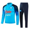 23/24 Napoli Tracksuit Soccer Jacket Football Kit 2023 2024 SSC Napels AE7 Men en Kids Training Suit Tuta Chandal Squitude Jogging Zielinski Uniform Survetement