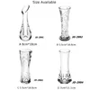 Vases transparent en plastique en plastique Vase Creative Decoration Imitation Imitation Crystal 6cm 17,2 cm pour la fête de mariage