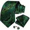 Bow Ties Green Gold Pink Paisley Floral Silk for Men Luxury 8cm trouwfeest bruidegom accessoires nek stropdas set cadeau echtgenoot