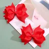 Oaoleer 2pcs Solid Ribbon Bogen Haarnadel für Frauen Girls Boutique handgefertigte Bogenknoten -Haarklammern Barrettes Kopfbedeckungszubehör